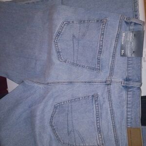 American Eagle Outfitters Light Blue Straight Leg Jeans